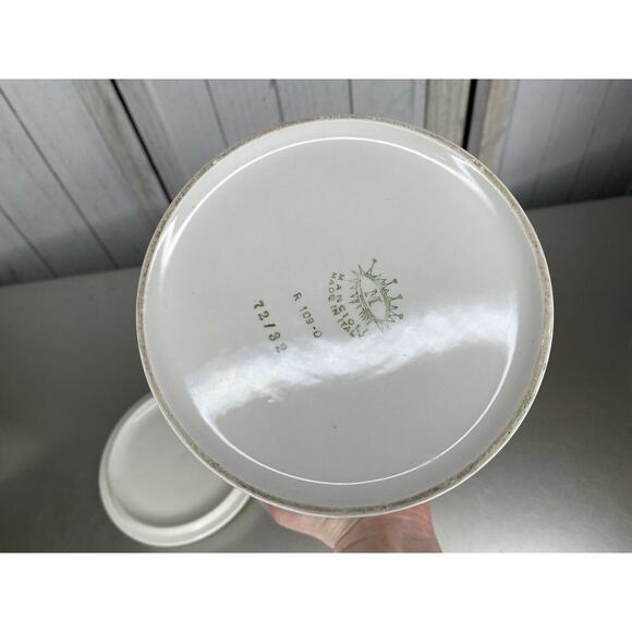 Vintage MANCIOLI Signed & Numbered Cherry Fruit Leaves Canister Made in Italy - Picture 5 of 8